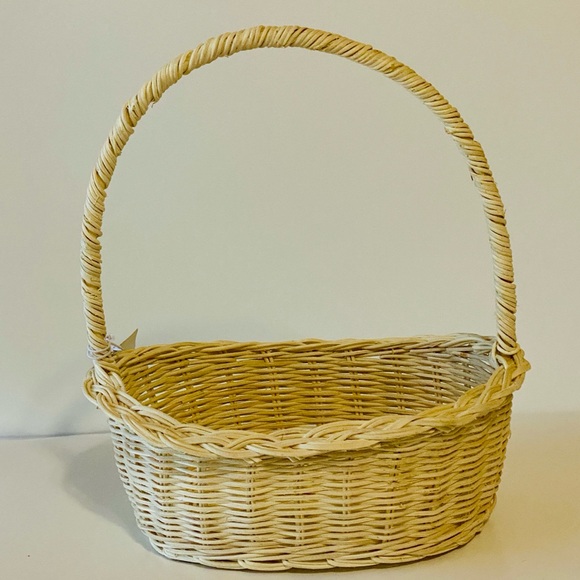 Pier 1 Imports Beige Medium Size Rattan Basket - Picture 2 of 6